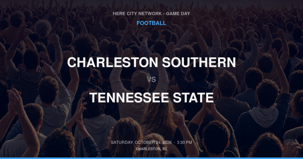 Charleston Southern vs. Tennessee State — Football Game Day — Nashville, TN — Oct 24, 2026