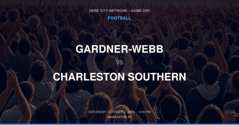 Gardner-Webb vs. Charleston Southern — Football Game Day — Charleston, SC — Oct 3, 2026