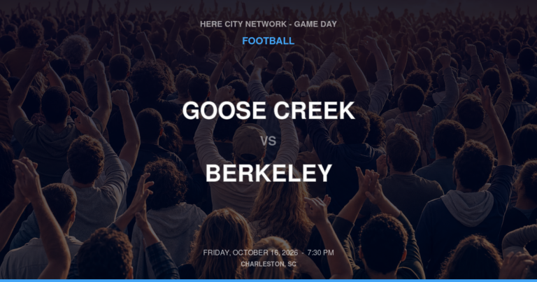 Goose Creek vs. Berkeley — Football Game Day — Moncks Corner, SC — Oct 16, 2026