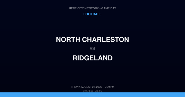 North Charleston vs. Ridgeland — Football Game Day — Charleston, SC — Aug 21, 2026