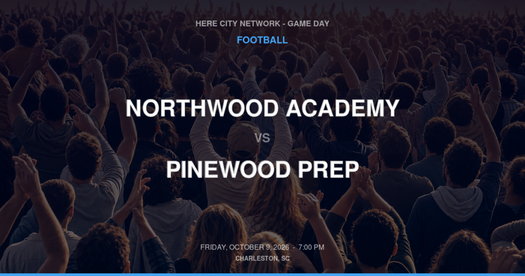 Northwood Academy vs. Pinewood Prep — Football Game Day — Summerville, SC — Oct 9, 2026