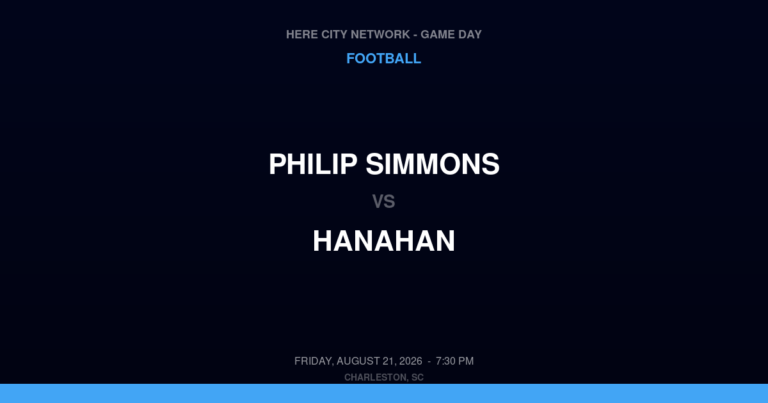 Philip Simmons vs. Hanahan — Football Game Day — Charleston, SC — Aug 21, 2026