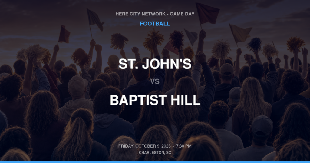 St. John's vs. Baptist Hill — Football Game Day — Hollywood, SC — Oct 9, 2026