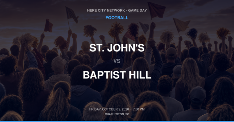 St. John's vs. Baptist Hill — Football Game Day — Hollywood, SC — Oct 9, 2026