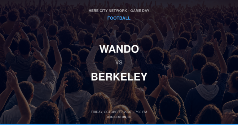 Wando vs. Berkeley — Football Game Day — Moncks Corner, SC — Oct 2, 2026