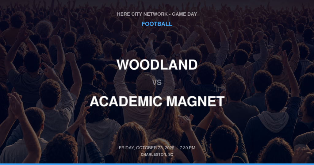Woodland vs. Academic Magnet — Football Game Day — North Charleston, SC — Oct 23, 2026